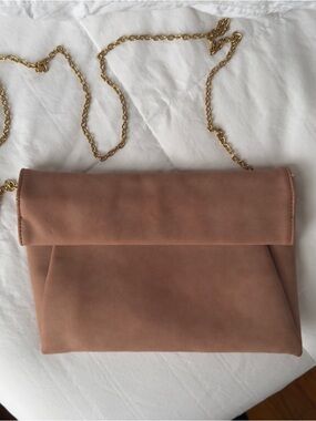 Suede Envelope Clutch